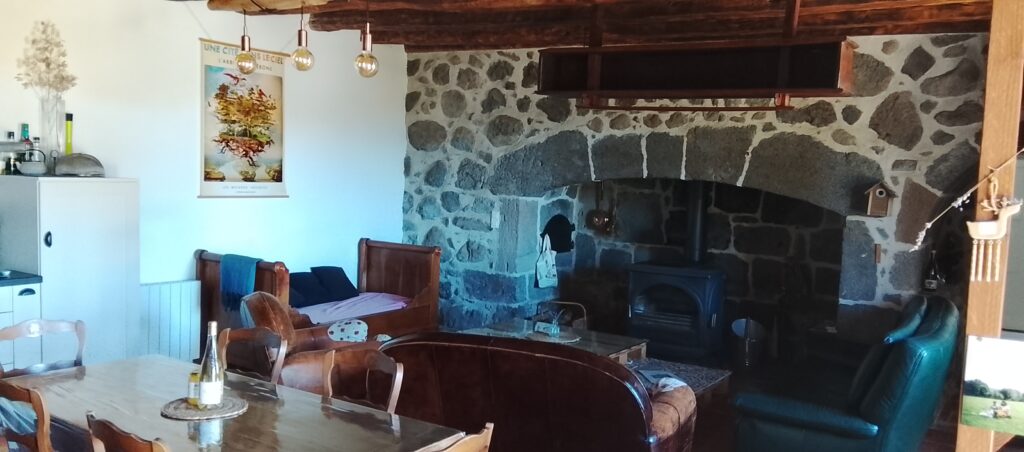 Gîte Salers - Le salon